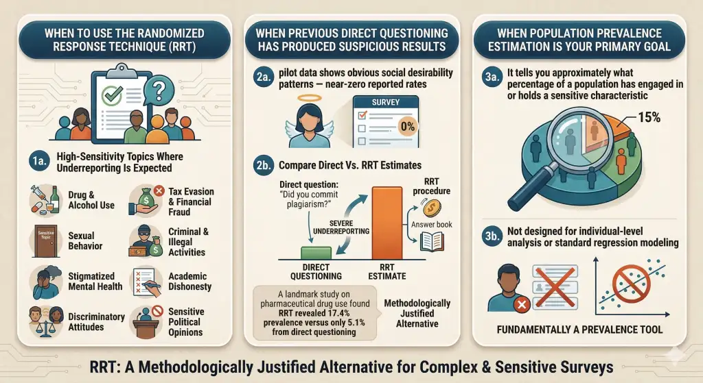 When Should You Use the Randomized Response Technique